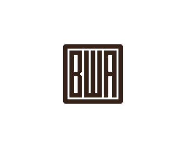 BWA logo tasarım vektör şablonu. BWA