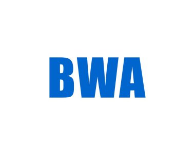 BWA logo tasarım vektör şablonu. BWA
