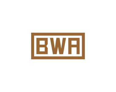 BWA logo tasarım vektör şablonu. BWA