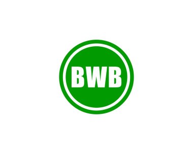 BWB Logo tasarım vektör şablonu. BWB