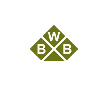 BWB Logo tasarım vektör şablonu. BWB