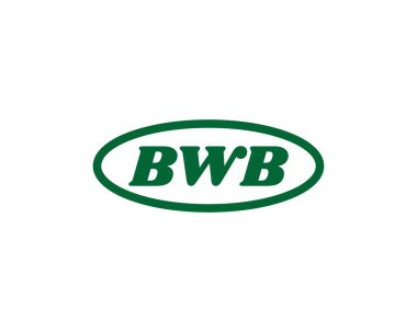 BWB Logo tasarım vektör şablonu. BWB