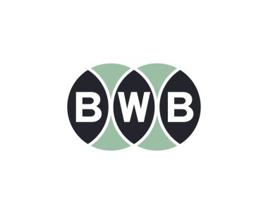 BWB Logo tasarım vektör şablonu. BWB