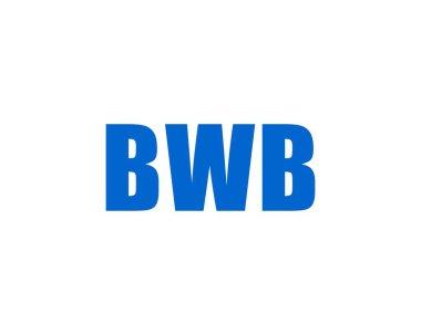 BWB Logo tasarım vektör şablonu. BWB