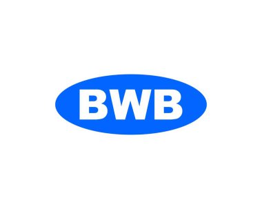 BWB Logo tasarım vektör şablonu. BWB