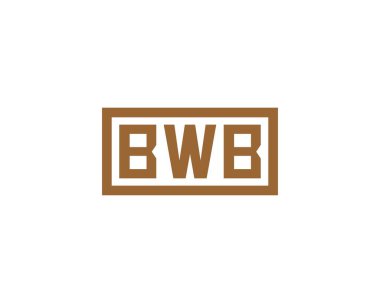 BWB Logo tasarım vektör şablonu. BWB