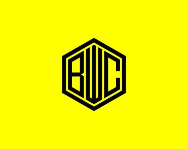 BWC logo tasarım vektör şablonu. BWC
