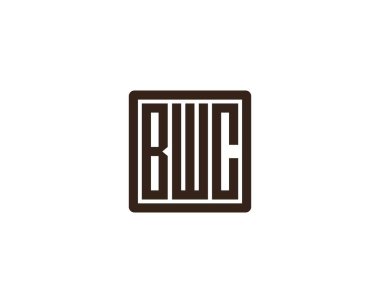 BWC logo tasarım vektör şablonu. BWC