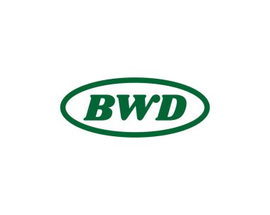 BWD logo tasarım vektör şablonu. BWD