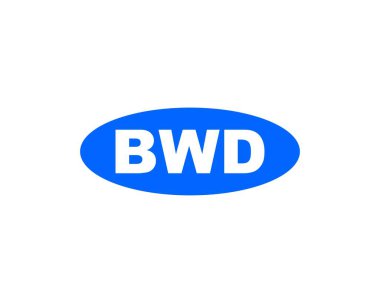 BWD logo tasarım vektör şablonu. BWD