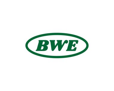 BWE logo tasarım vektör şablonu. BWE