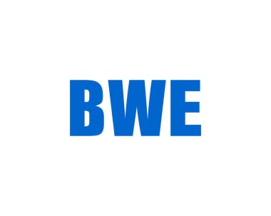 BWE logo tasarım vektör şablonu. BWE