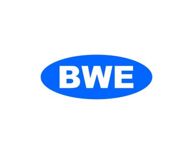 BWE logo tasarım vektör şablonu. BWE