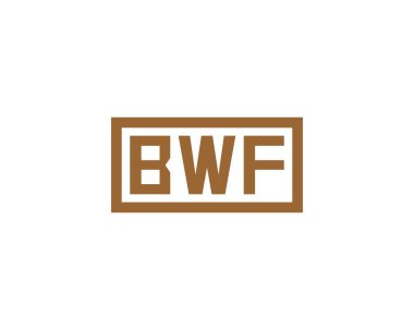 BWF logo tasarım vektör şablonu. BWF