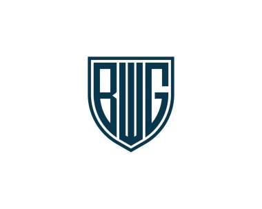 BWG Logo tasarım vektör şablonu. BWG