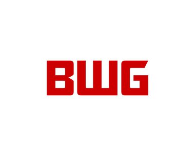 BWG Logo tasarım vektör şablonu. BWG