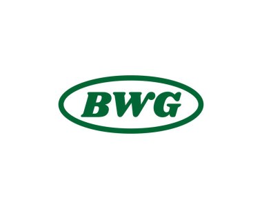 BWG Logo tasarım vektör şablonu. BWG