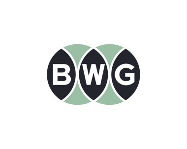 BWG Logo tasarım vektör şablonu. BWG