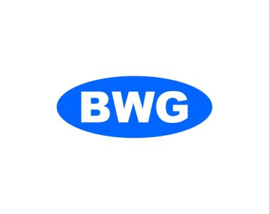 BWG Logo tasarım vektör şablonu. BWG