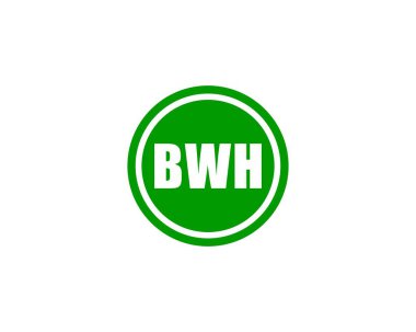 BWH logo tasarım vektör şablonu. BWH