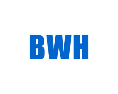 BWH logo tasarım vektör şablonu. BWH