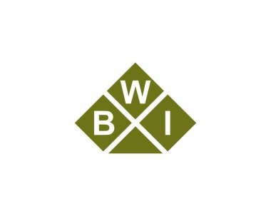 BWI logo tasarım vektör şablonu. BWI