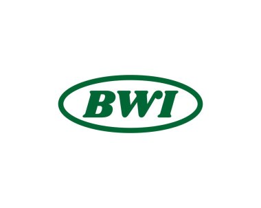 BWI logo tasarım vektör şablonu. BWI