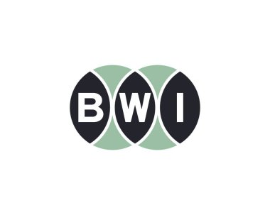 BWI logo tasarım vektör şablonu. BWI