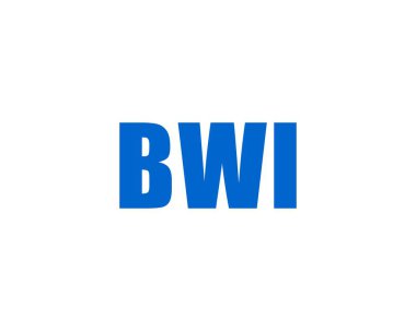 BWI logo tasarım vektör şablonu. BWI