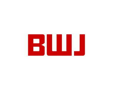 BWJ logo tasarım vektör şablonu. BWJ