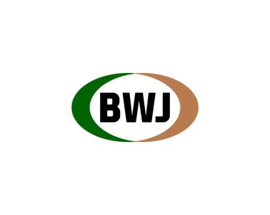 BWJ logo tasarım vektör şablonu. BWJ