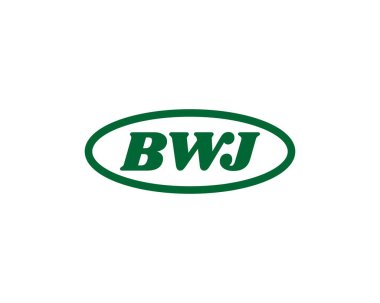 BWJ logo tasarım vektör şablonu. BWJ