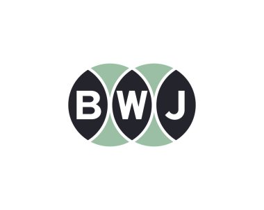 BWJ logo tasarım vektör şablonu. BWJ