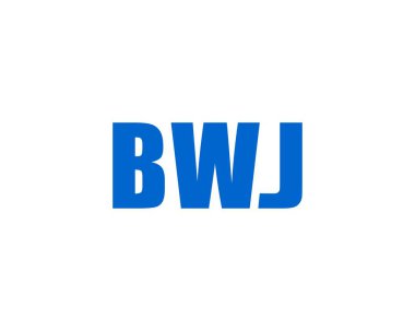 BWJ logo tasarım vektör şablonu. BWJ