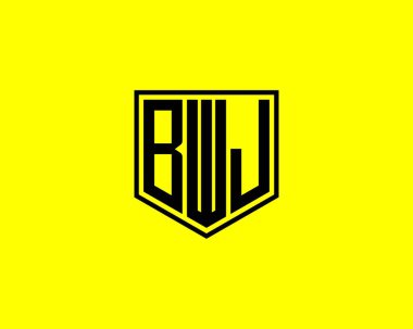 BWJ logo tasarım vektör şablonu. BWJ