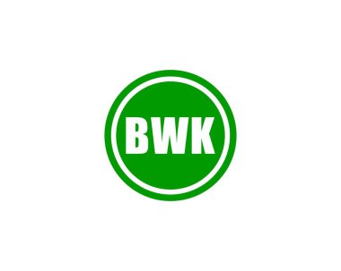 BWK logo tasarım vektör şablonu. BWK
