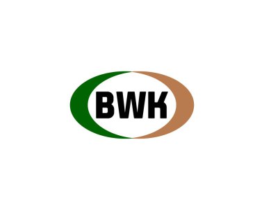 BWK logo tasarım vektör şablonu. BWK