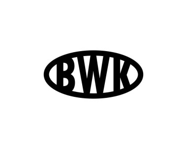 BWK logo tasarım vektör şablonu. BWK