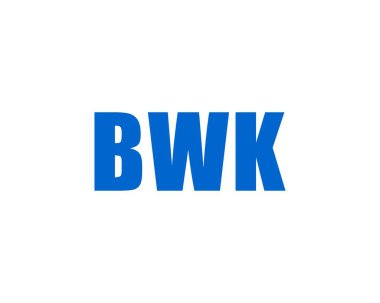BWK logo tasarım vektör şablonu. BWK