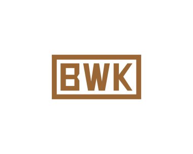 BWK logo tasarım vektör şablonu. BWK