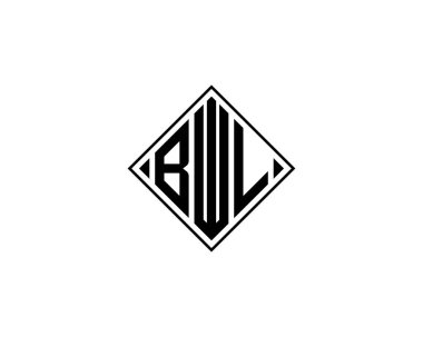 BWL logo tasarım vektör şablonu. BWL