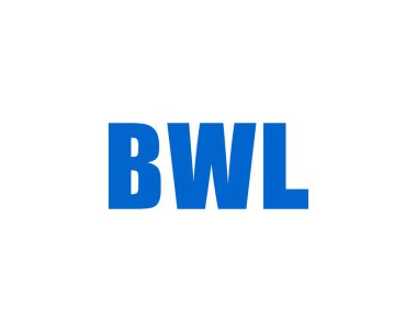 BWL logo tasarım vektör şablonu. BWL