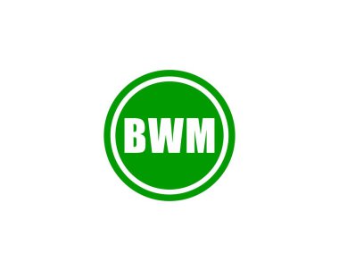 BWM logo tasarım vektör şablonu. BWM