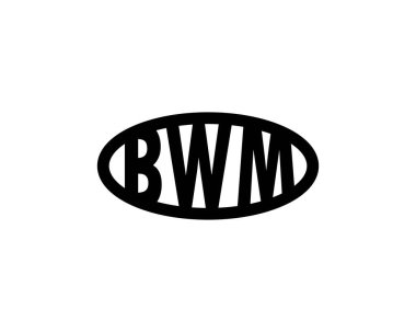 BWM logo tasarım vektör şablonu. BWM