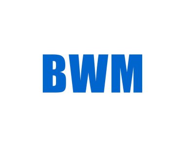 BWM logo tasarım vektör şablonu. BWM