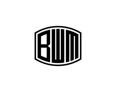BWM logo tasarım vektör şablonu. BWM