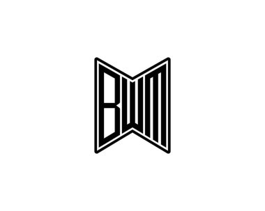 BWM logo tasarım vektör şablonu. BWM