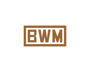 BWM logo tasarım vektör şablonu. BWM