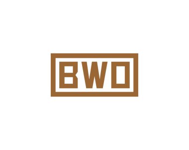 BWO logo tasarım vektör şablonu. BWO