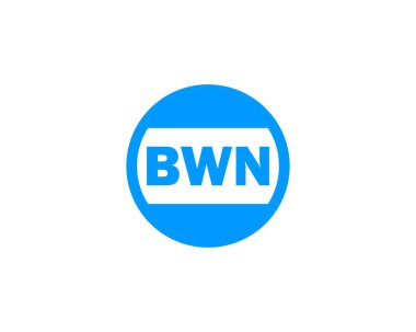 BWN Logo tasarım vektör şablonu. BWN